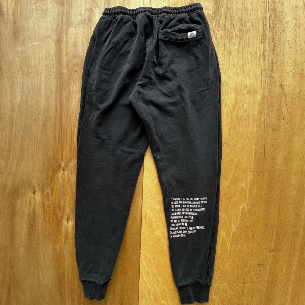 YOUNG LA SWEATPANTS JOGGERS WOMEN’S sz L Gray Drawstring High Rise - Picture 4 of 13